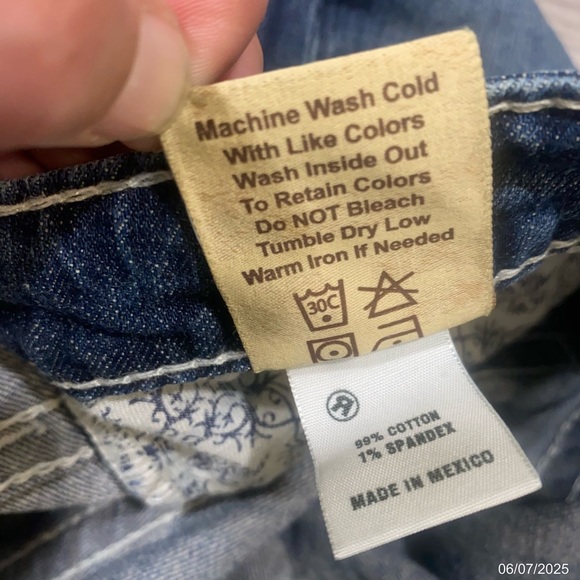 Big Star Casey Bootcut Jeans 28R Embroidered Pockets Low Rise Stretch Denim - Picture 7 of 12
